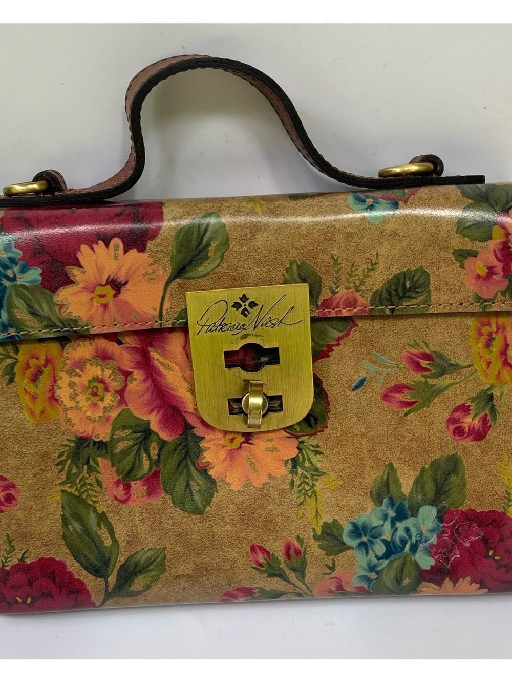 VNT Patricia Nash Carisbrooke Satchel in Victorian Garden - Picture 3 of 12